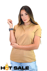 Camiseta Women Tommy Hilfiger Khaki Camiseta
